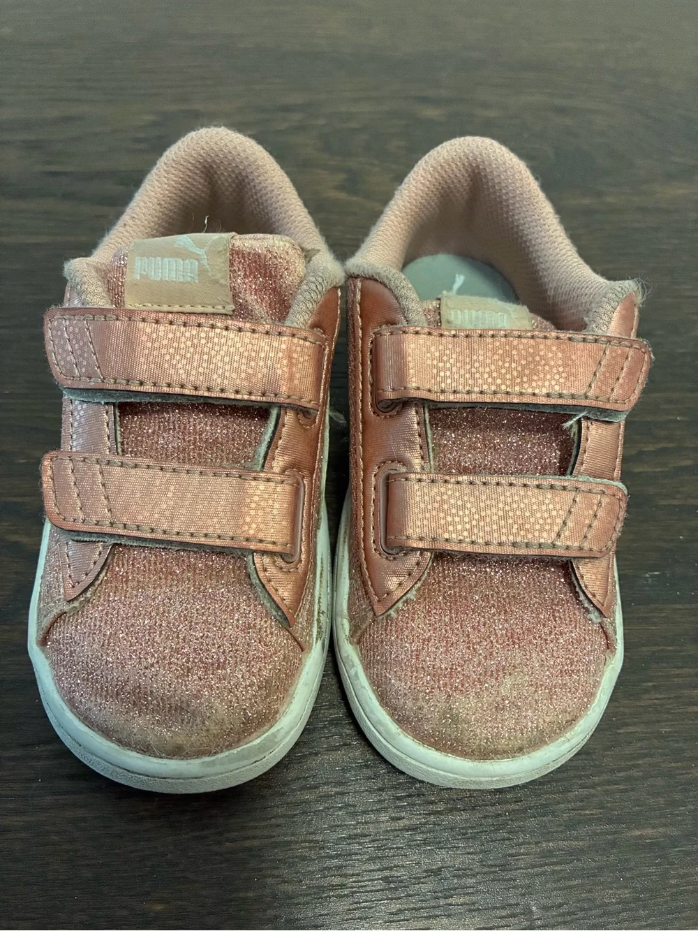 3 Puma + 1 Disney Light-Up Princess = 4 Pairs of Girls Sneakers, All Pinks, 8T